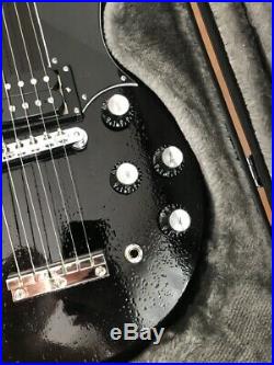 Epiphone G 1275 Double Neck Guitar Custom Piano Black new, incl. Case