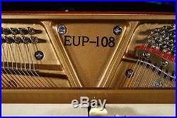 Essex model EUP108 upright piano with a black case. 0% finance available