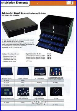 Euro-Course-Coin-Sets Cabinet-Case-Black-Piano 60x Sets Safe 6590-5861-1