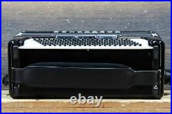 Excelsior 120-Bass 41-Key 6-Treble Switches Black Piano Accordion withCase #27012