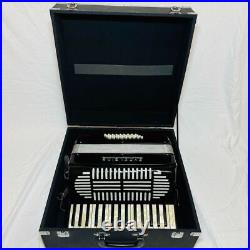 Excelsior NO. 536 Accordion Black with hard case Tested working made in Italy