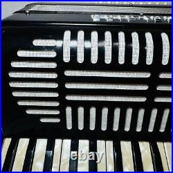 Excelsior NO. 536 Accordion Black with hard case Tested working made in Italy