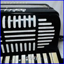 Excelsior NO. 536 Accordion Black with hard case Tested working made in Italy