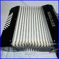 Excelsior NO. 536 Accordion Black with hard case Tested working made in Italy