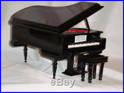 Fur Elise GRAND PIANO Music Box 8 Long Beethoven Brand New in Black Case