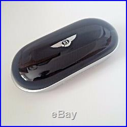 Genuine Bentley Sunglasses Glasses Case (Piano Black, Hot Spur Leather) Mint