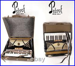 German Made Accordion Hohner Lucia III 96 bass, 8 r. +Original Case&Straps-MUSETTE