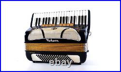 German Made Piano Accordion Hohner Lucia IV P 96 bass, 12 sw. +Case&Straps-Video