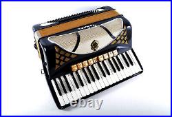 German Made Piano Accordion Hohner Lucia IV P 96 bass, 12 sw. +Case&Straps-Video