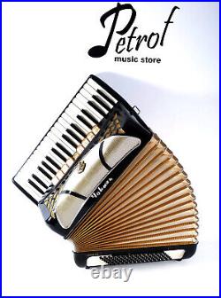 German Made Piano Accordion Hohner Lucia IV P 96 bass, 12 sw. +Case&Straps-Video