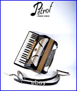 German Made Piano Accordion Hohner Lucia IV P 96 bass, 12 sw. +Case&Straps-Video