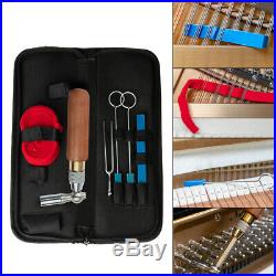 Grand Piano Tuner Wrench Hammer Rubber Mutes and Storage Case Maintence Tools