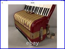 Hohner Accordian Carmen Ii Working Red