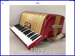 Hohner Accordian Carmen Ii Working Red