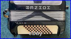 Hohner Black 48 piano accordion great condition in Hohner original case