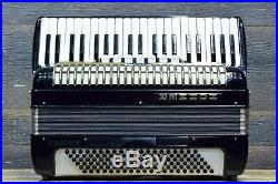 Hohner Verdi III N 120-Bass 41-Key 7-Treble Switch Black Piano Accordion withCase