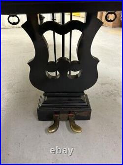 J. Becker Antique Grand Piano With Ornate Black Case C. 1890