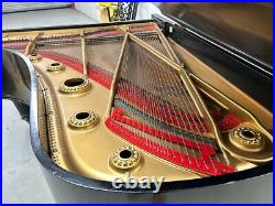 J. Becker Antique Grand Piano With Ornate Black Case C. 1890