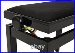 Juan Miguel piano bench deluxe black high gloss NV41