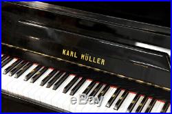 Karl Muller SR-2 Upright Piano For Sale with a Black Case
