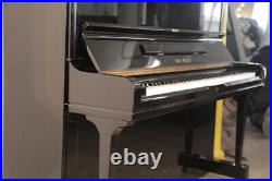 Karl Muller Upright Piano For Sale with a Black Case. 12 month warranty
