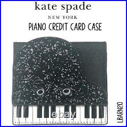Kate Spade New York Jazz Things Up Piano Credit Card Case, Black/White