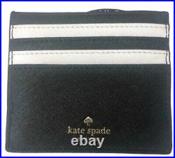 Kate Spade New York Jazz Things Up Piano Credit Card Case, Black/White