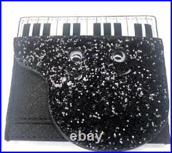 Kate Spade New York Jazz Things Up Piano Credit Card Case, Black/White