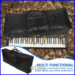 Keyboard Pouch 61 Key Keyboard Piano Case Portable Padded Storage Bag with