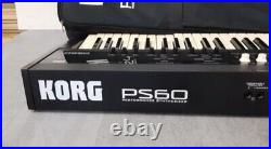 Korg PS60 61-Key Synthesizer Synth Electric Piano Keyboard soft case Black