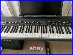 Korg SV-1 88 Note Stage Keyboard Black Excellent Condition with Korg Wheeled Case
