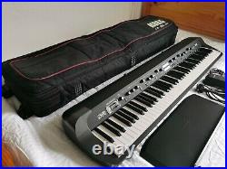 Korg SV-1 88 Note Stage Keyboard Piano Black Excellent Condition with Wheeled Case