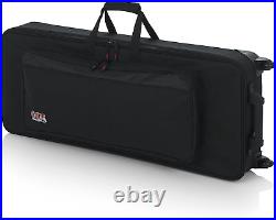 Lightweight Case with Retractable Pull Handle and Wheels Fits Standard 49 Note K