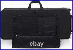 Lightweight Case with Retractable Pull Handle and Wheels Fits Standard 49 Note K