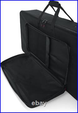 Lightweight Case with Retractable Pull Handle and Wheels Fits Standard 49 Note K