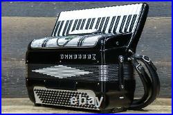 Marrazza Accordion 120-Bass 41-Key 5-Treble Switch Black Piano Accordion withCase