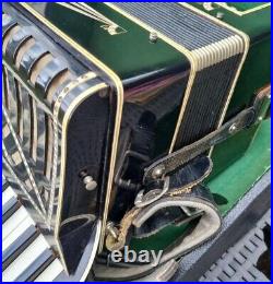 Mascagni Professional Accordion 41 Keys 120 Bass Registers + 1930s Sheet Music