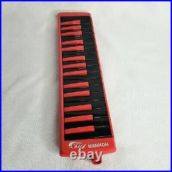 Melodica Hohner Fire 32 Keyboard Case Red Black Wind Instrument Piano Accordion