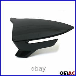 Mirror Casing for Seat Leon III 2012-2019 Piano Black Shiny ABS 2tlg