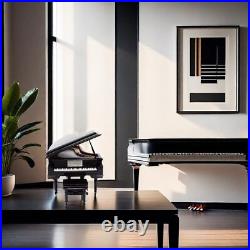 Mylifestyle Piano Music Box with Bench and Black Case Musical Boxes Gift for