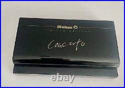 NEW LIMITED EDITION Pelikan Concerto Fountain Pen Nib F With Wood PIANO CASE