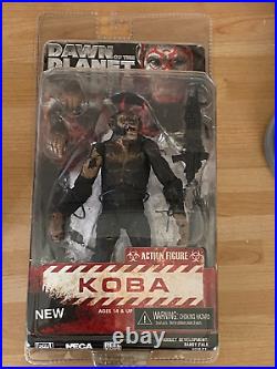 Neca Dawn Of Planet Of The Apes Caesar & Koba Series 1 & 2 X4 Figures New Sealed