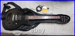 Oldfield Piano Black Six String Electric Guitar With Case, Strap & Stand