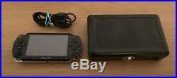 PSP-1003 32GB Memory Card Piano Black Handheld Console System w Cable & Case