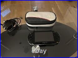 PSP Black Console With Official Case And Charger