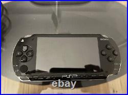 PSP Black Console With Official Case And Charger