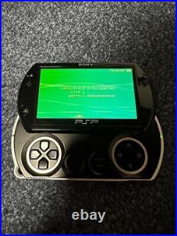 PSP Go Piano Black PSP-N1000 PB Handheld Game Console Set Working with Case