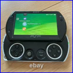 PSP Go Play station Portable Go Piano Black Tested Initialized with Case Very Good