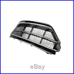 Pair Front Foglight Grille Grill Mesh Cover Piano Paint Black Fit AUDI A8 14-17