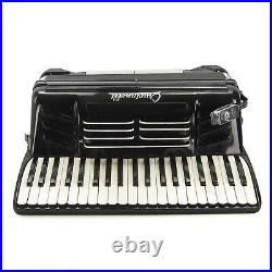 Pancordion Crucianelli Piano Accordion LMH 41 120, Black, Italy, Case, Terlinde